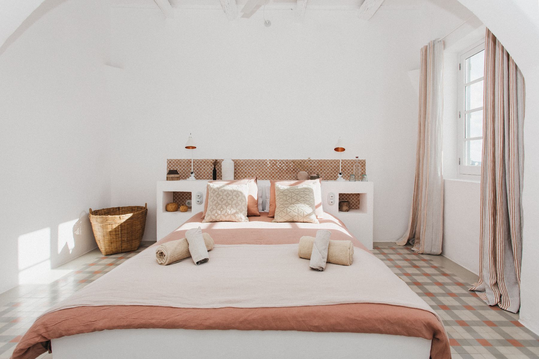 Double bedroom at Casa Benedicta, Menorca