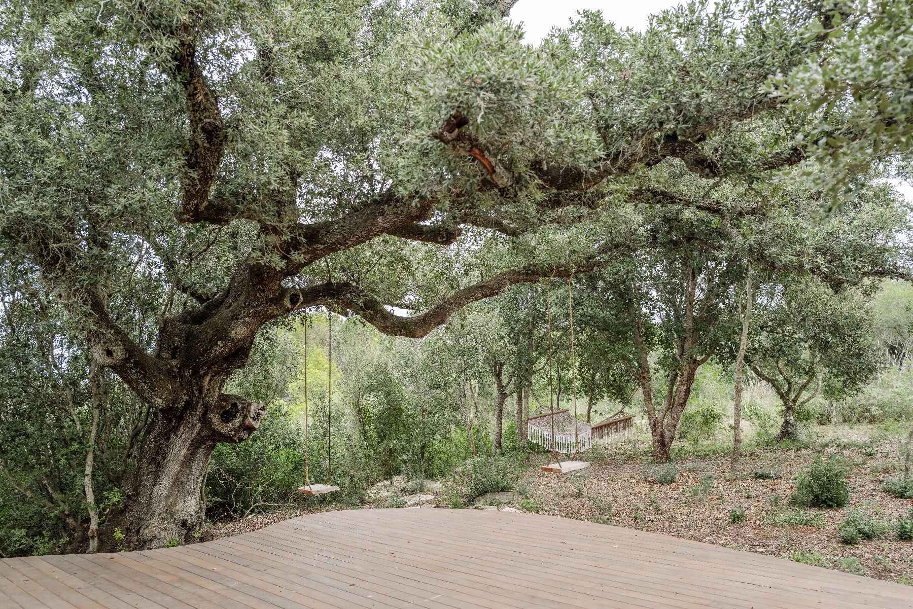 Yoga deck at Villa Solana, Menorca