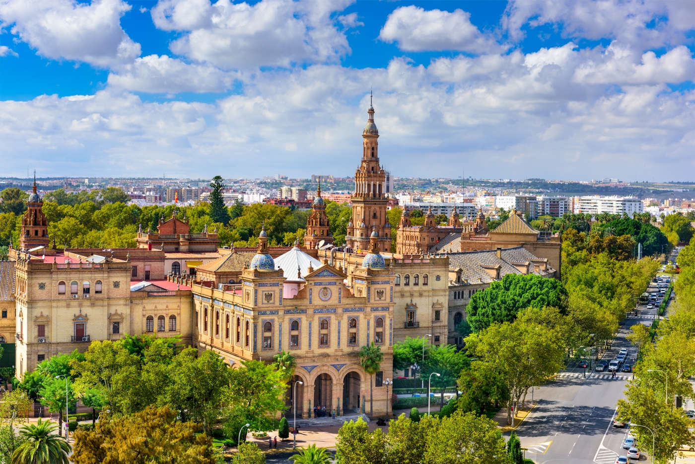 Cityscape of Seville, Spain