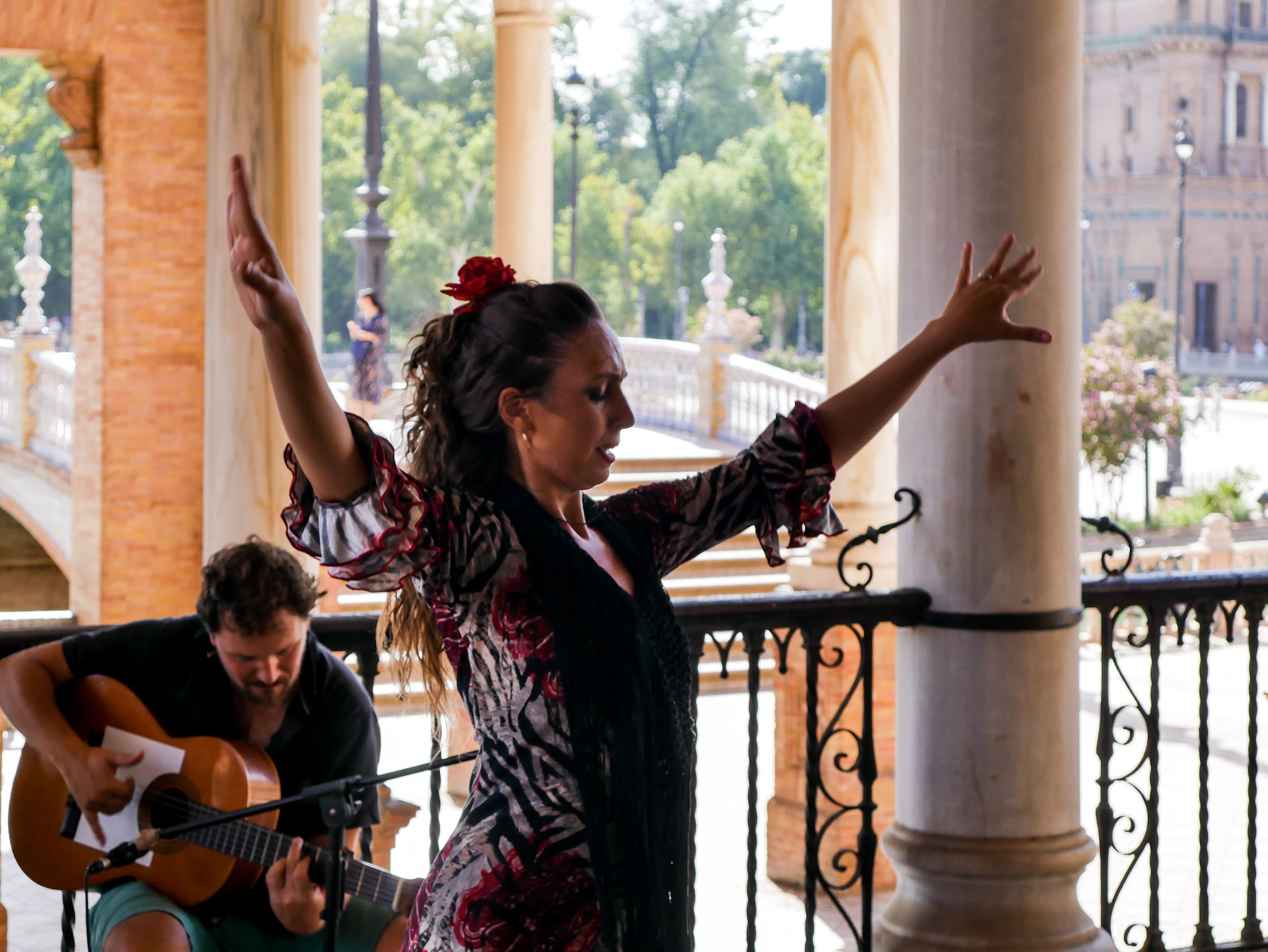 A flamenco dancing show in Seville