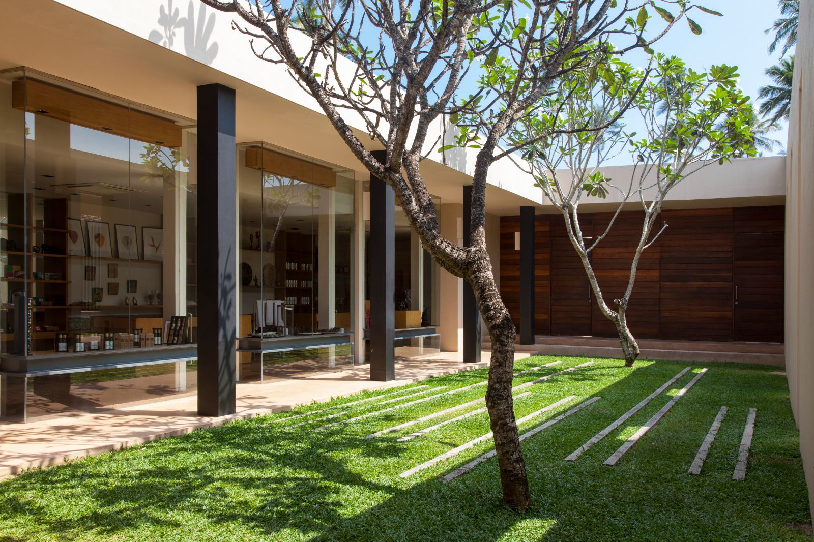 Courtyard area at Amanwella in Sri Lanka's southern province