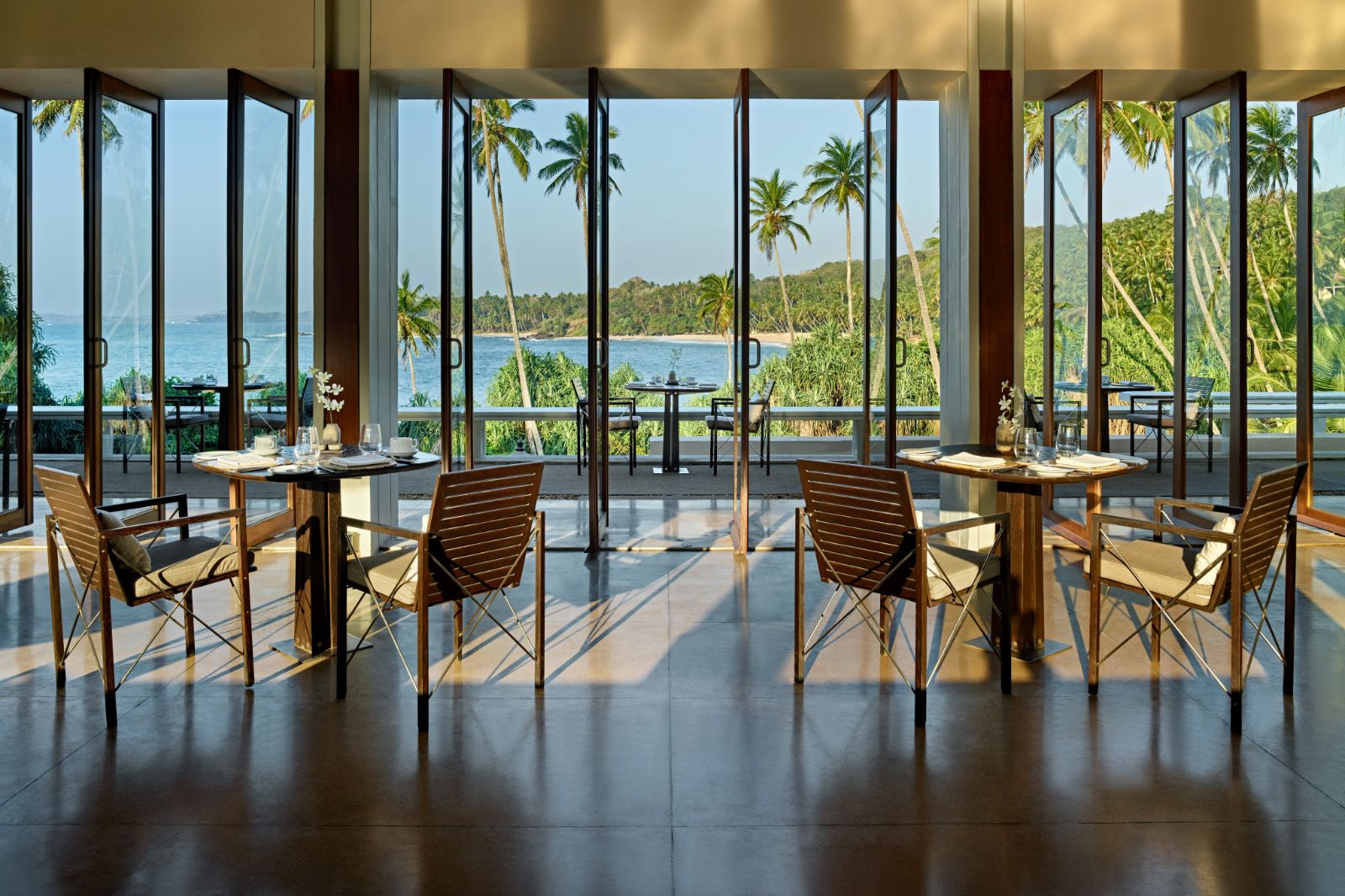Restaurant at Amanwella in Sri Lanka's southern province