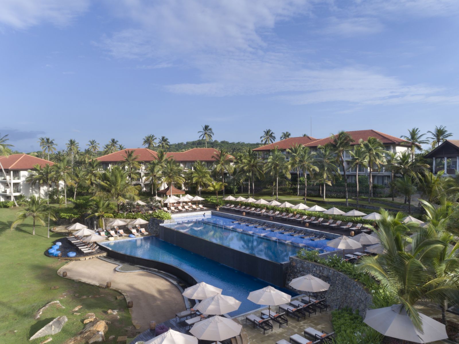 Aerial view of the Anantara Peace Haven Tangalle Resort Sri Lanka