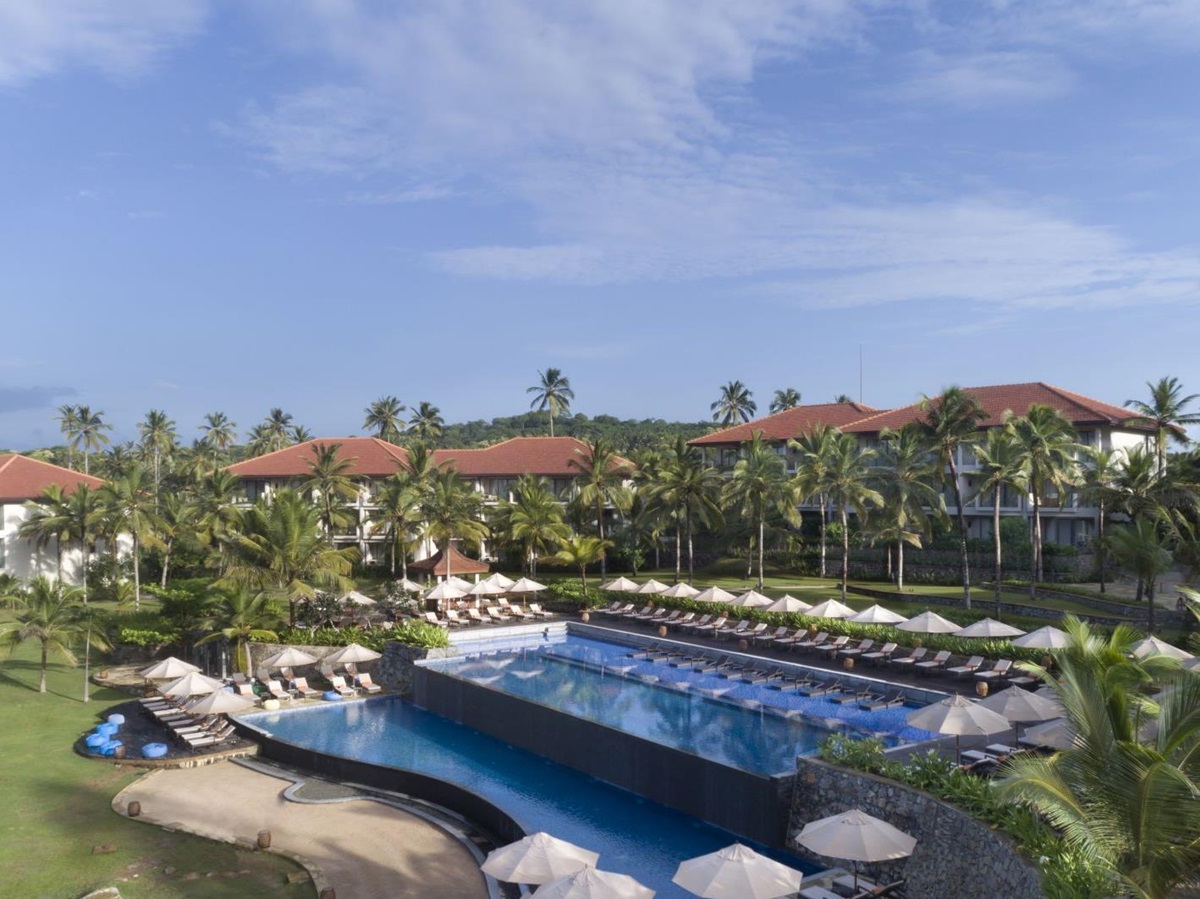 Aerial view of the Anantara Peace Haven Tangalle Resort Sri Lanka