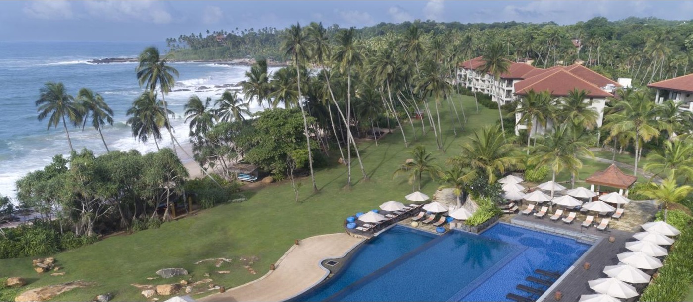 Aerial view of the Anantara Peace Haven Tangalle Resort Sri Lanka
