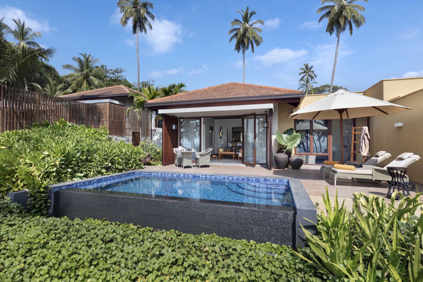 Beach pool villa at the Anantara Peace Haven Tangalle Resort Sri Lanka