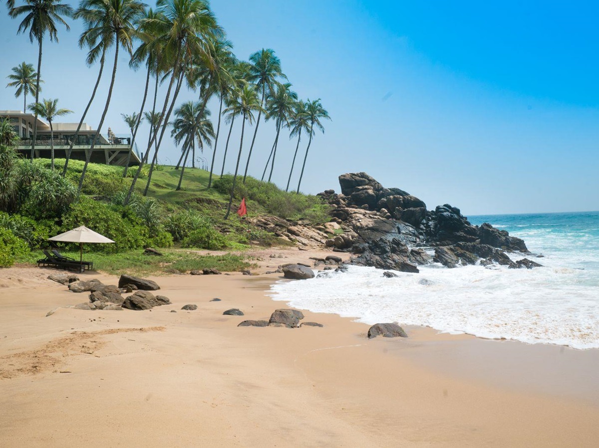 Beach near the Anantara Peace Haven Tangalle Resort Sri Lanka