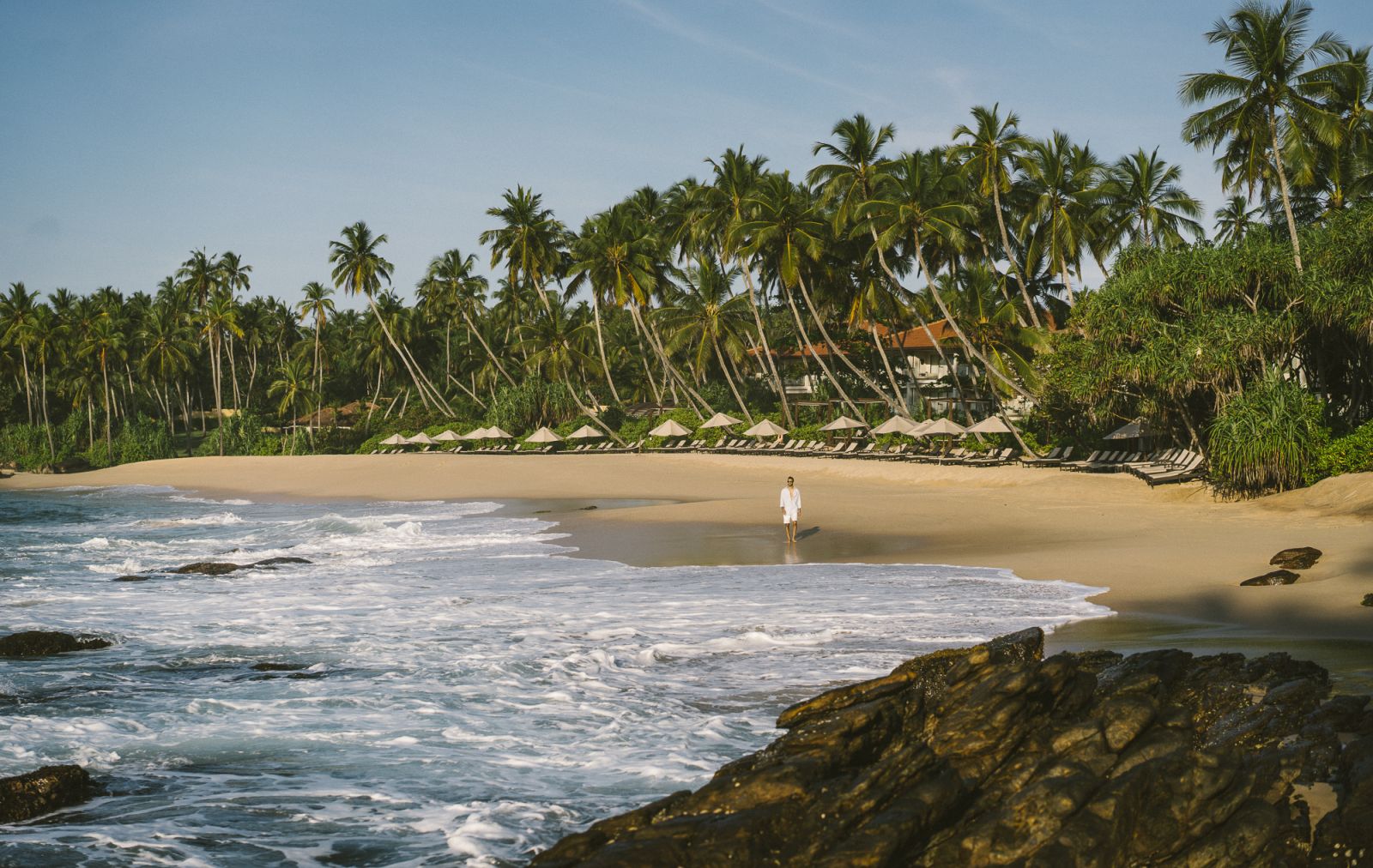 The beach at Anantara Peace Haven Tangalle Resort Sri Lanka