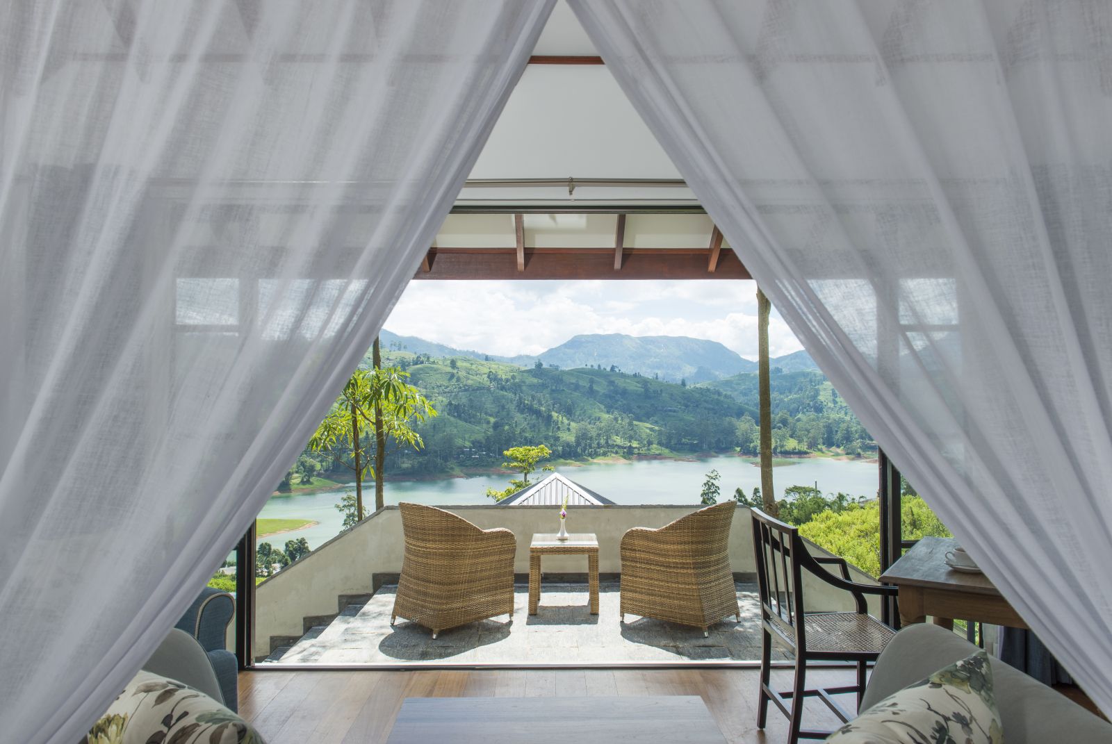 View from Dickoya room at Camelia Hills hotel Sri Lanka
