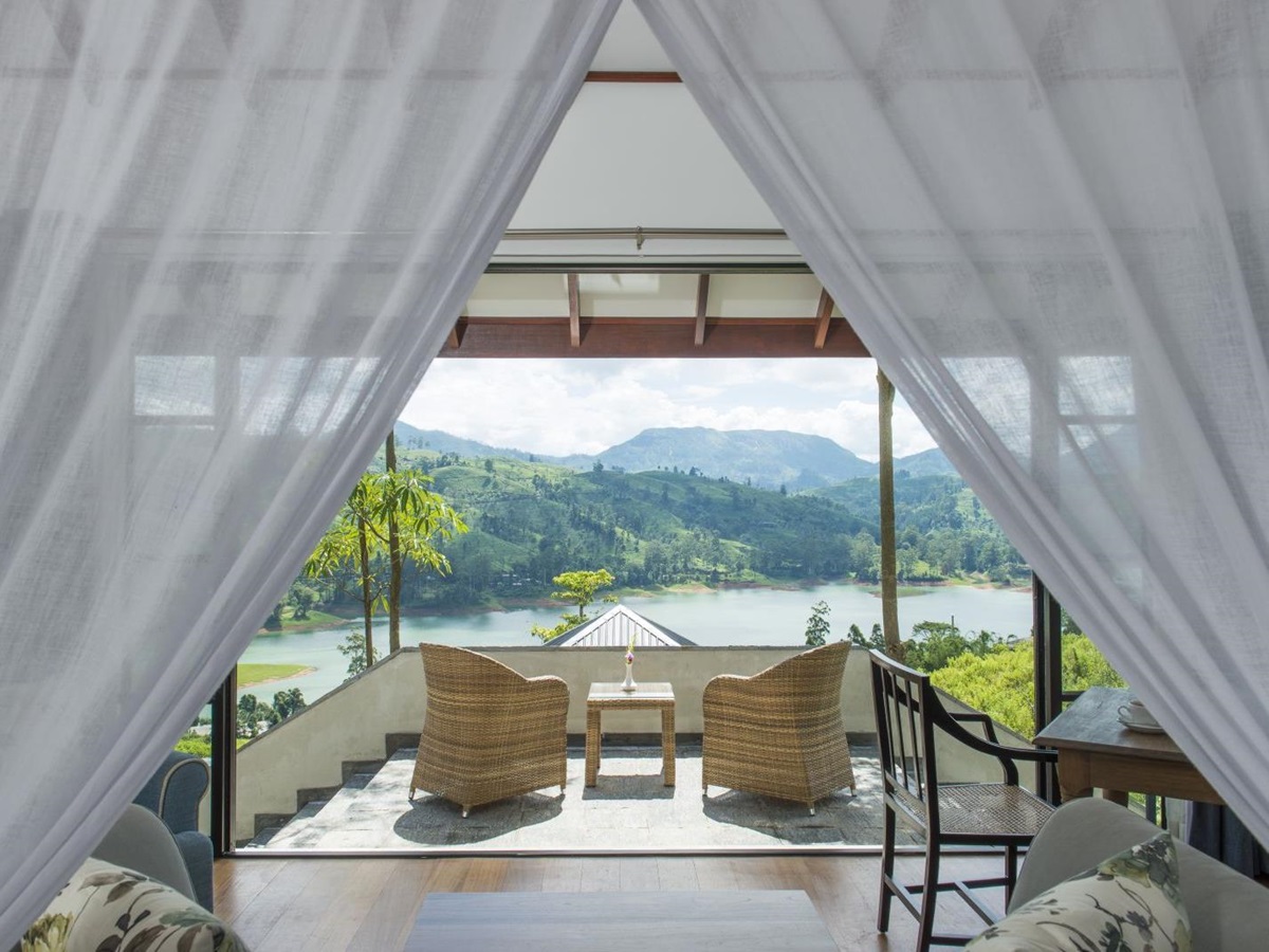 View from Dickoya room at Camelia Hills hotel Sri Lanka