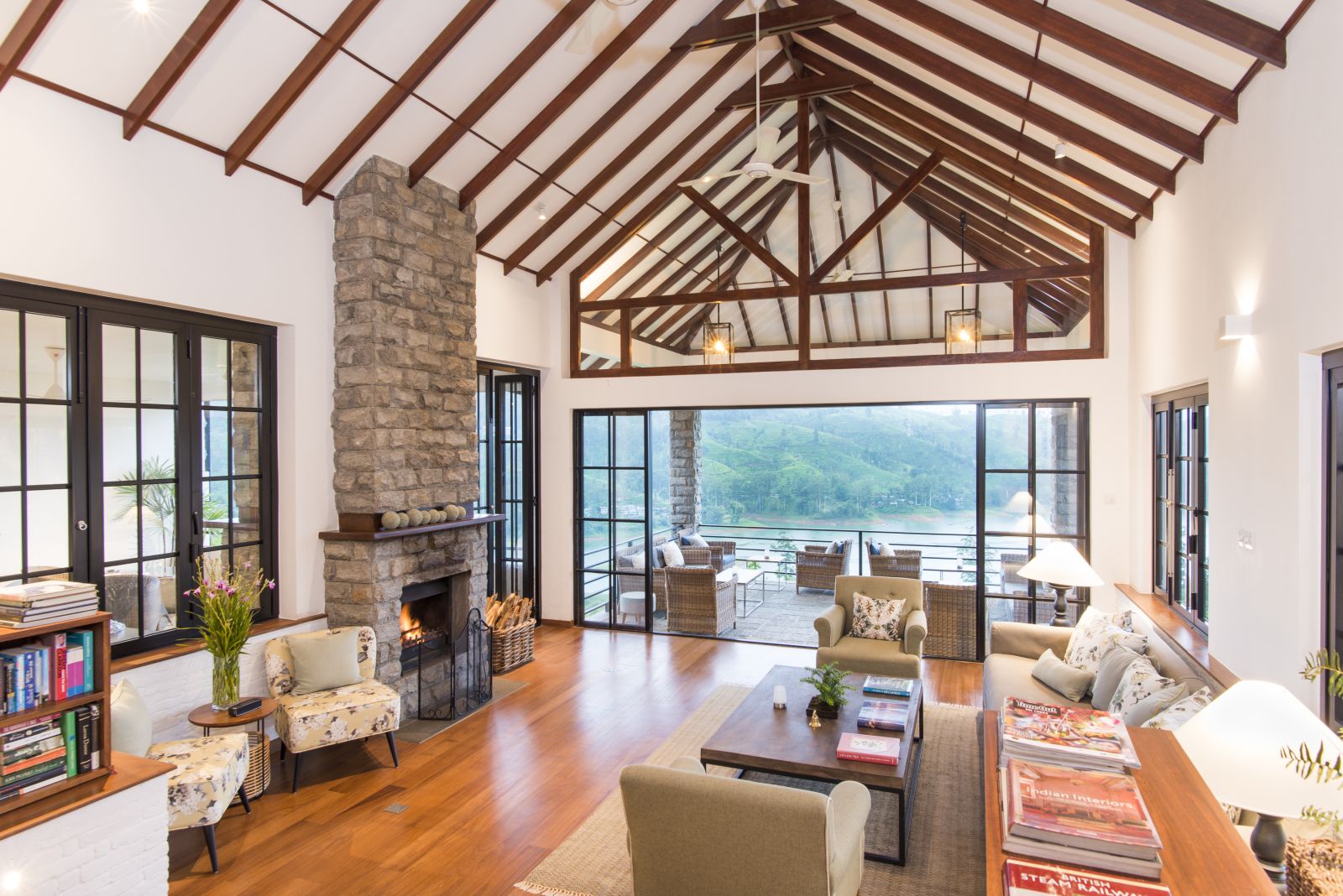 Lounge area at Camelia Hills hotel Sri Lanka