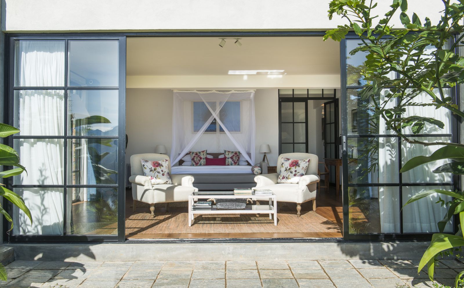 Warleigh room and terrace at Camelia Hills hotel Sri Lanka