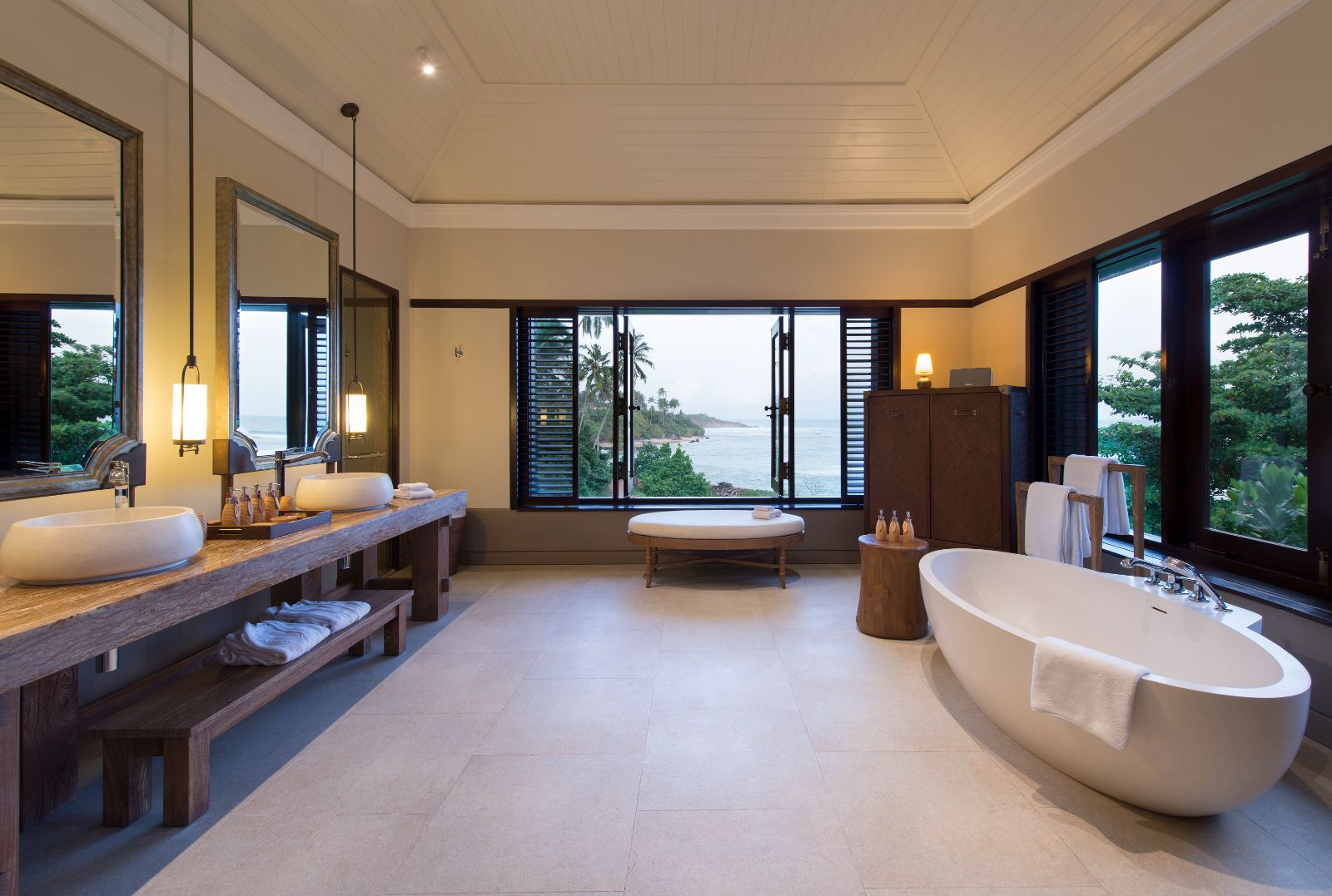 Bathroom at Cape Weligama in Sri Lanka's southern province