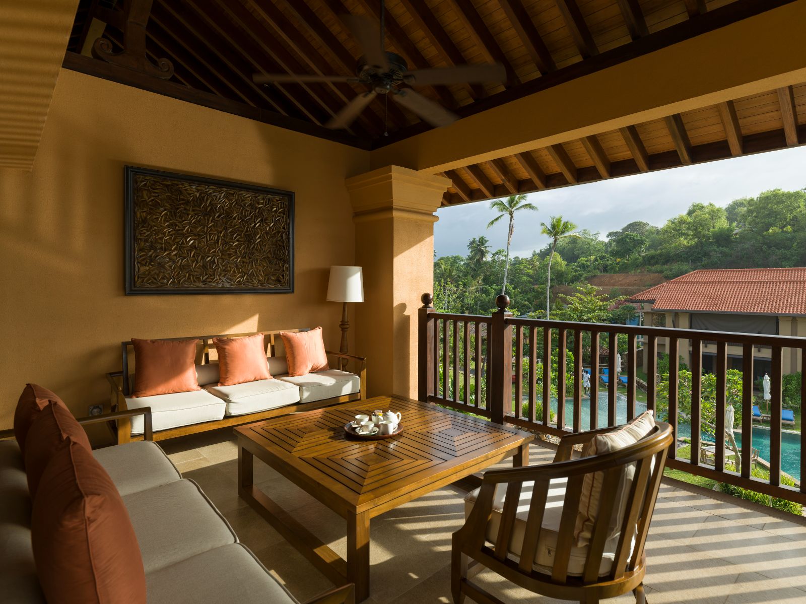 Master suite terrace at Cape Weligama in Sri Lanka's southern province
