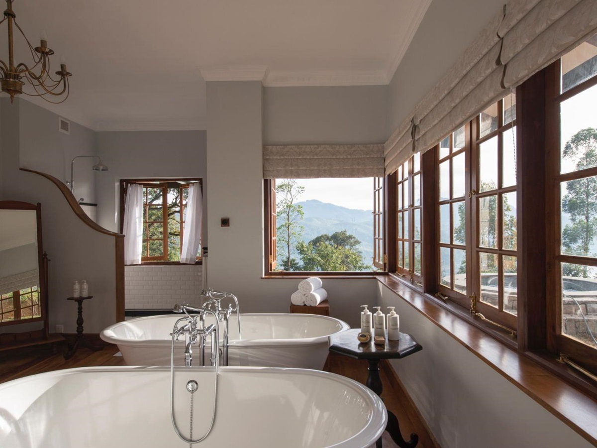 Dunkeld Bungalow owner's cottage bathroom Ceylon Tea Trails Sri Lanka