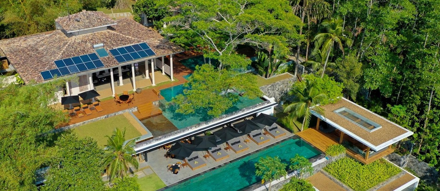 Aerial view of Haritha Villas Sri Lanka
