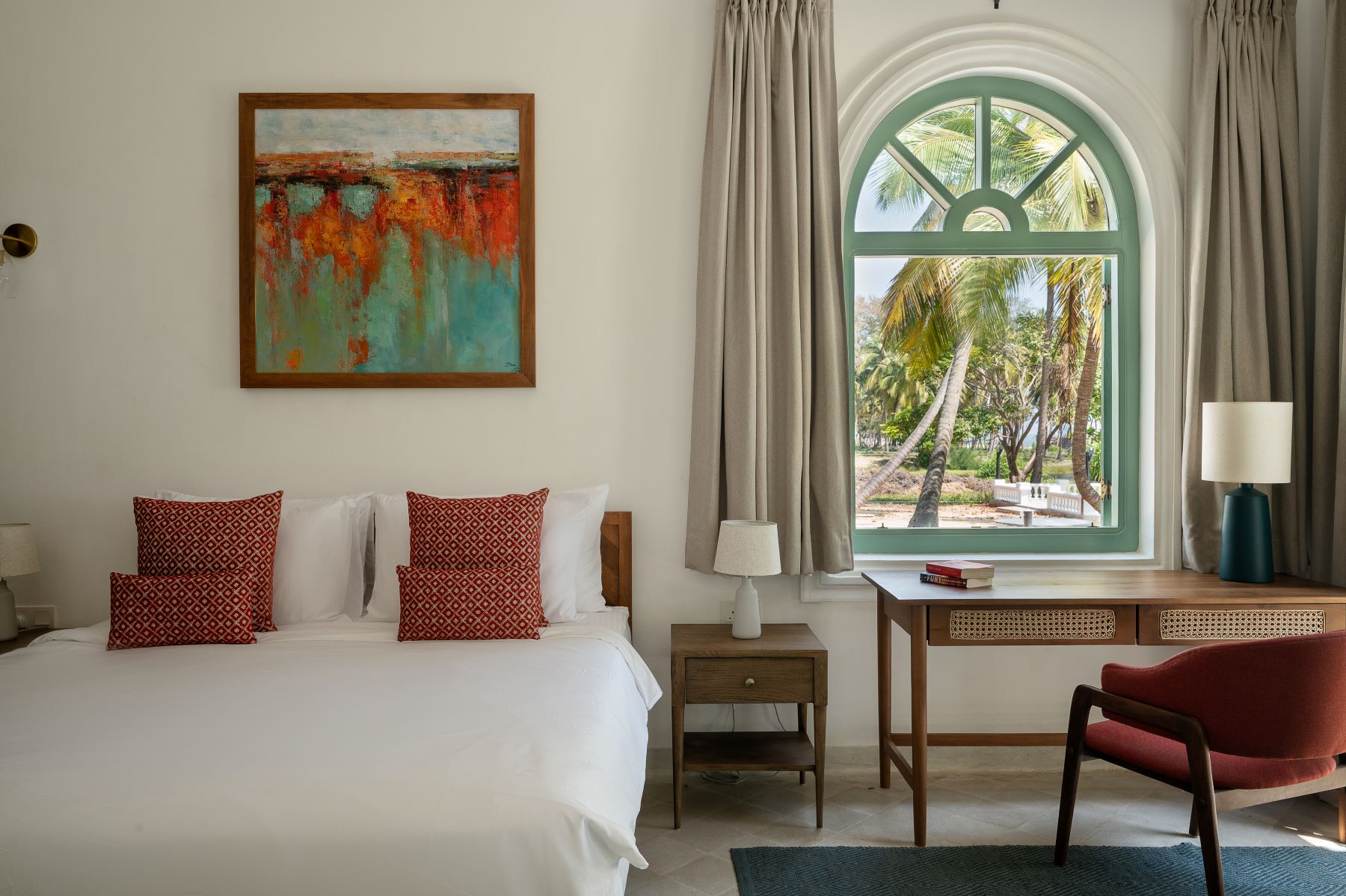 Bedroom at Kalkudah Beach House in Sri Lanka