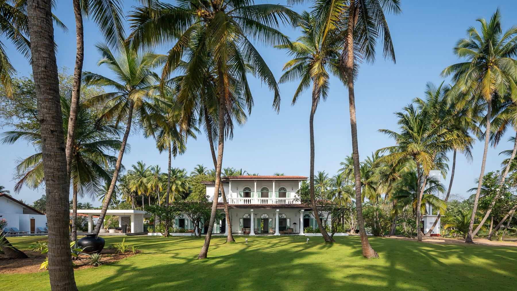 Exterior view of Kalkudah Beach House in Sri Lanka