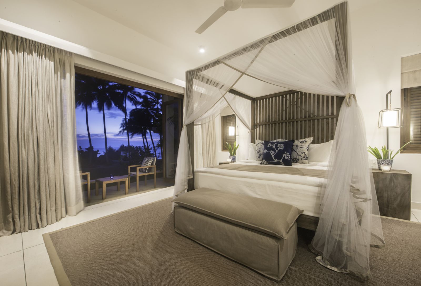 ocean view guest suite at Kumu Beach on the south coast of Sri Lanka