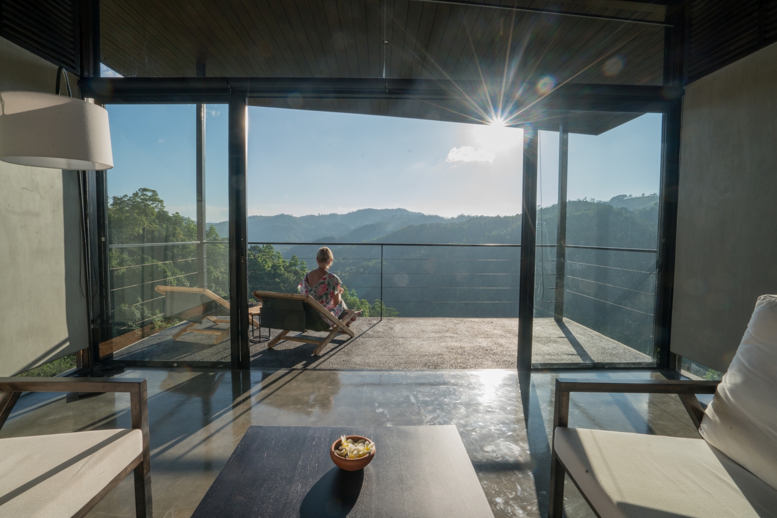 View from chalet terrace at Santani Wellness Resort Sri Lanka