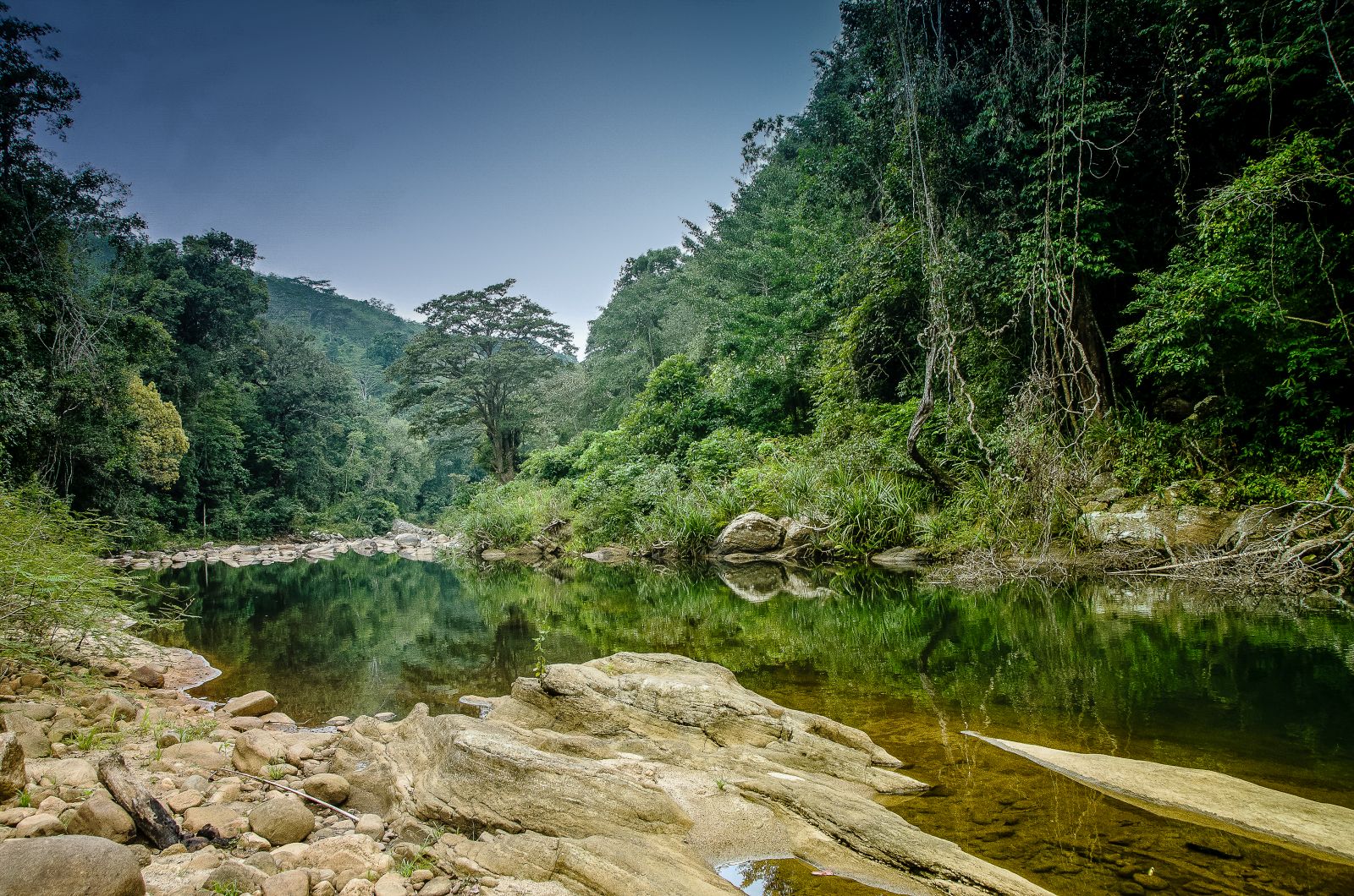 River valley near Santani Wellness Resort Sri Lanka