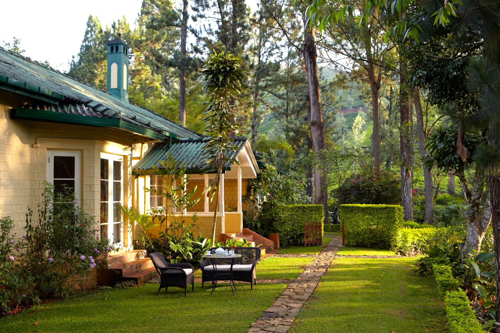Exterior view of Summerville Bungalow at Ceylon Tea Trails in Sri Lanka's Tea Country