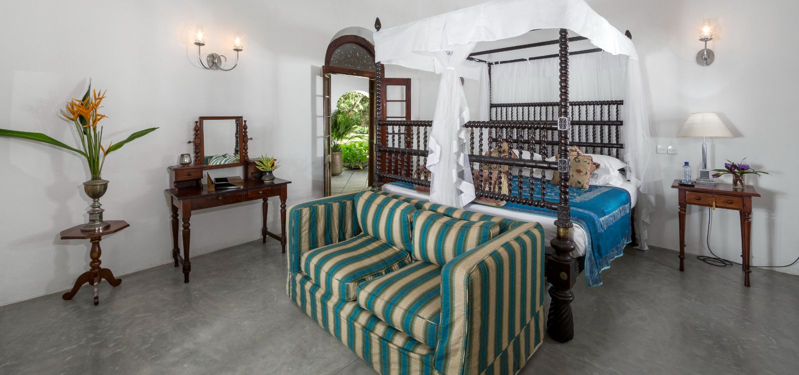 The Peacock Royal suite at The kandy house in Sri Lanka