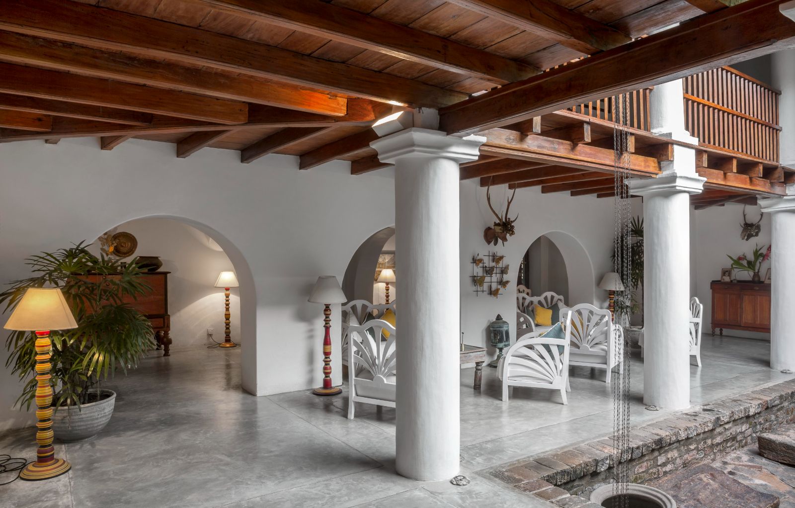 Courtyard area at The kandy house in Sri Lanka