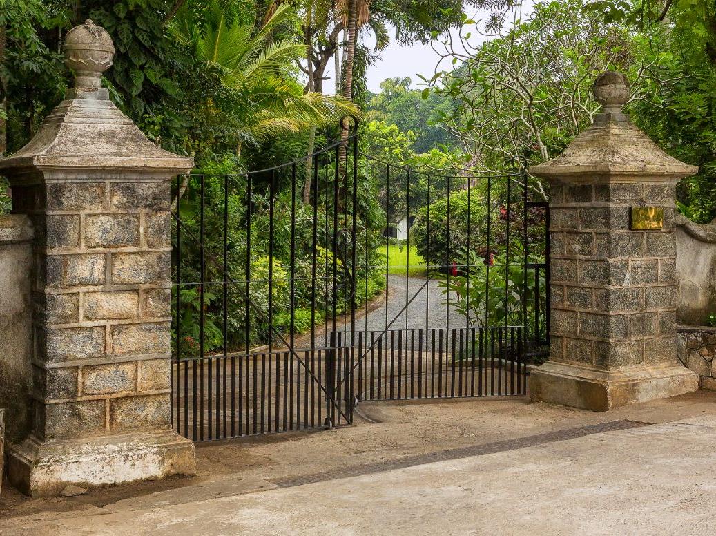 Entrance gates to The kandy house in Sri Lanka
