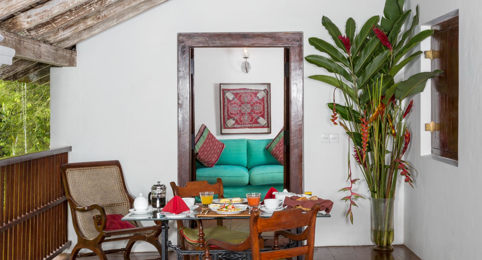 Indian Admiral guest suite at The kandy house in Sri Lanka