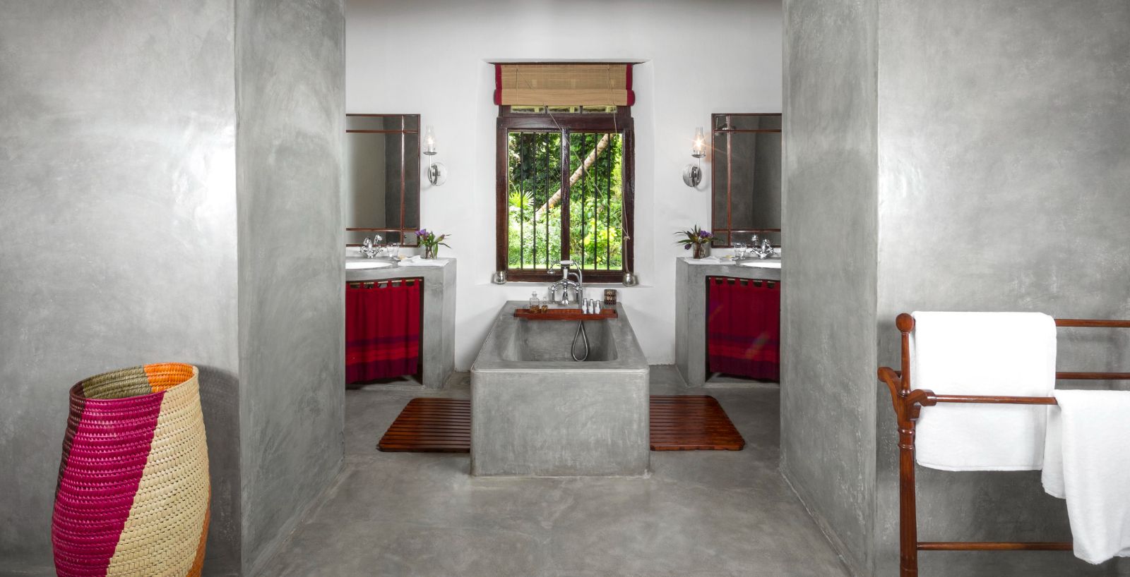 Red Spot Duke guest suite bathroom at The kandy house in Sri Lanka
