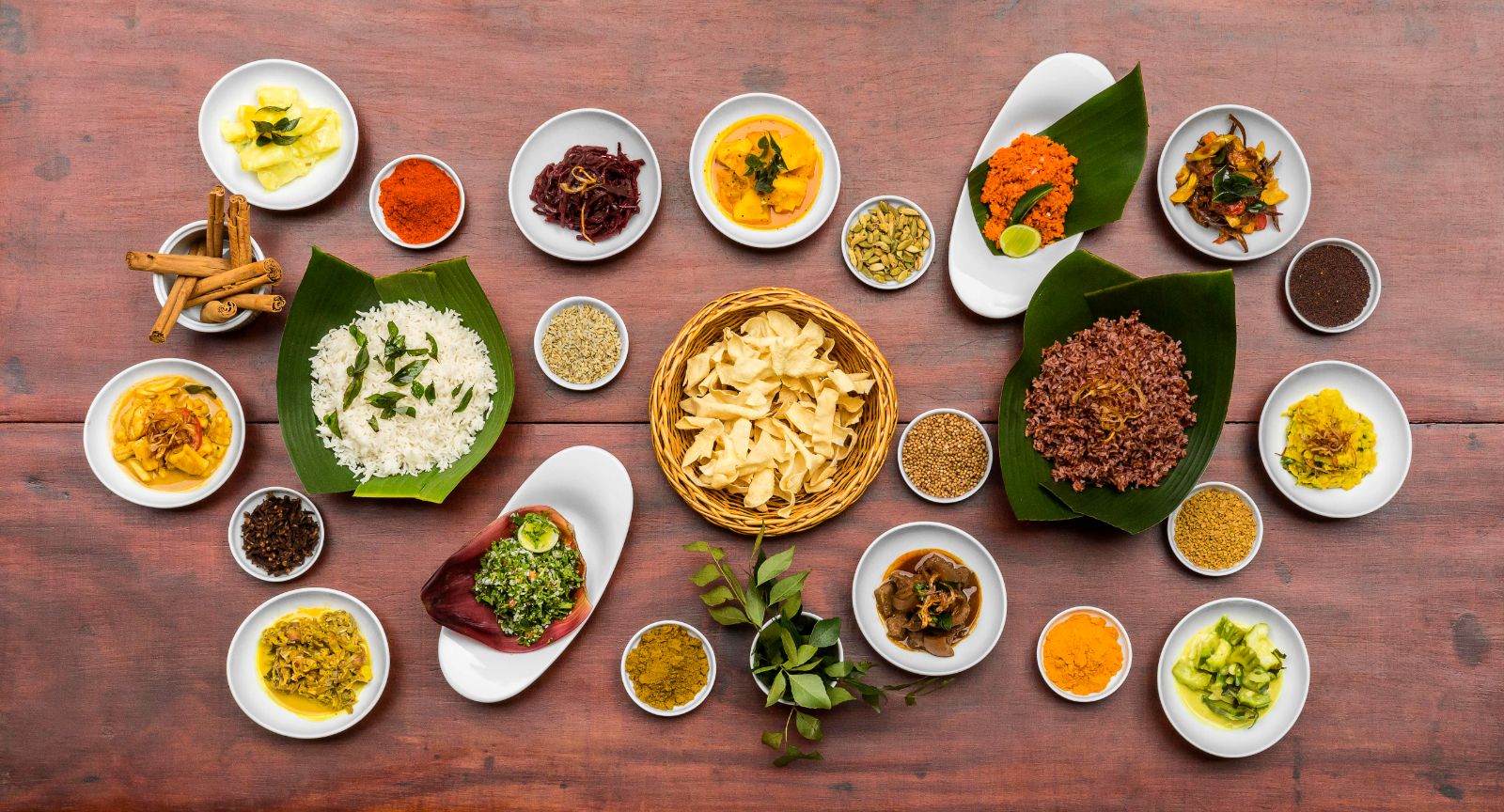 Cuisine served at The Kandy House in Kandy