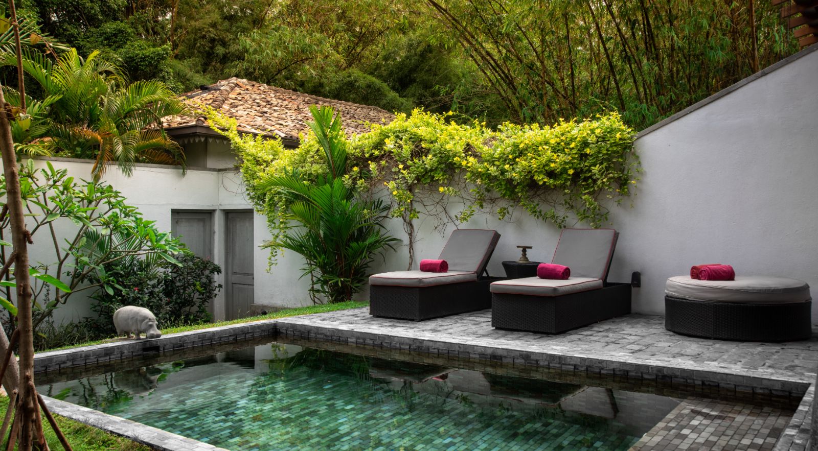 Private pool at The Wallawwa in Sri Lanka