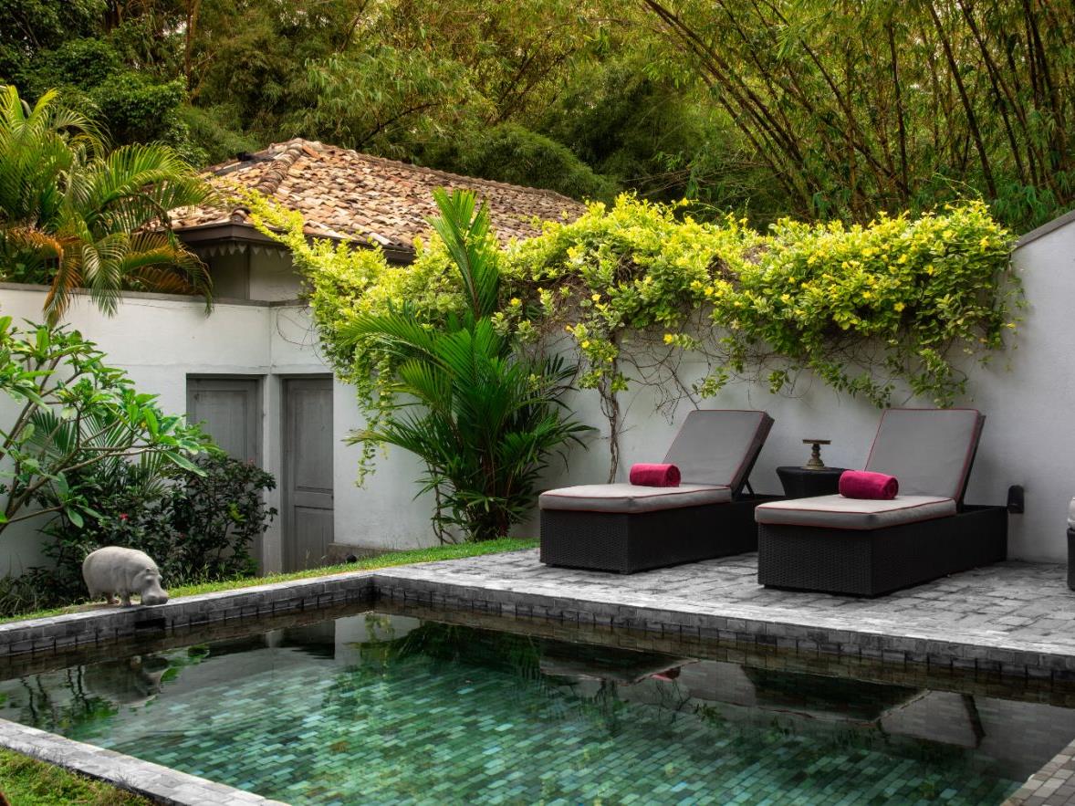 Private pool at The Wallawwa in Sri Lanka