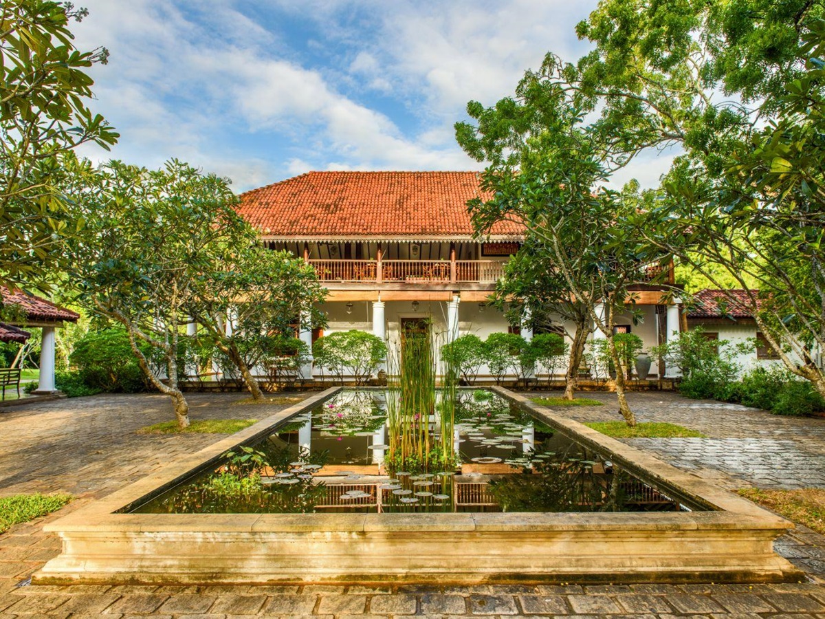 Exterior of Uga Ulagalla in the Anuradhapura region of Sri Lanka