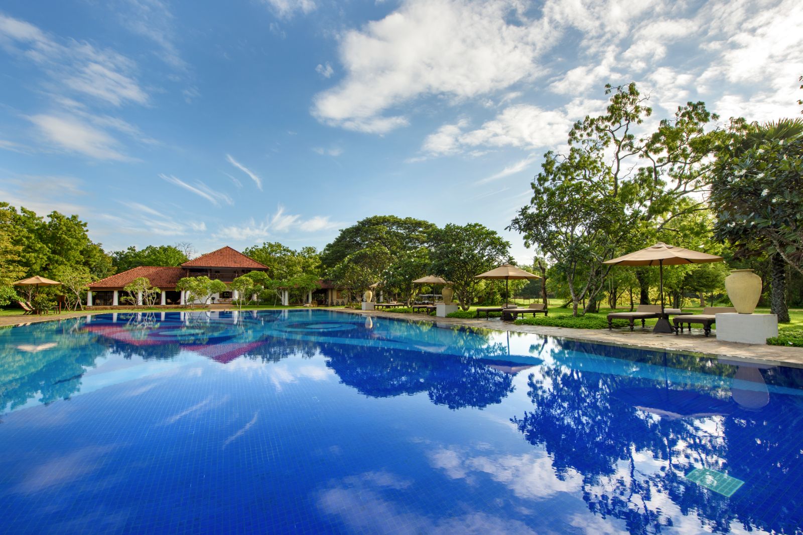 Poolside at Uga Ulagalla in the Anuradhapura region of Sri Lanka