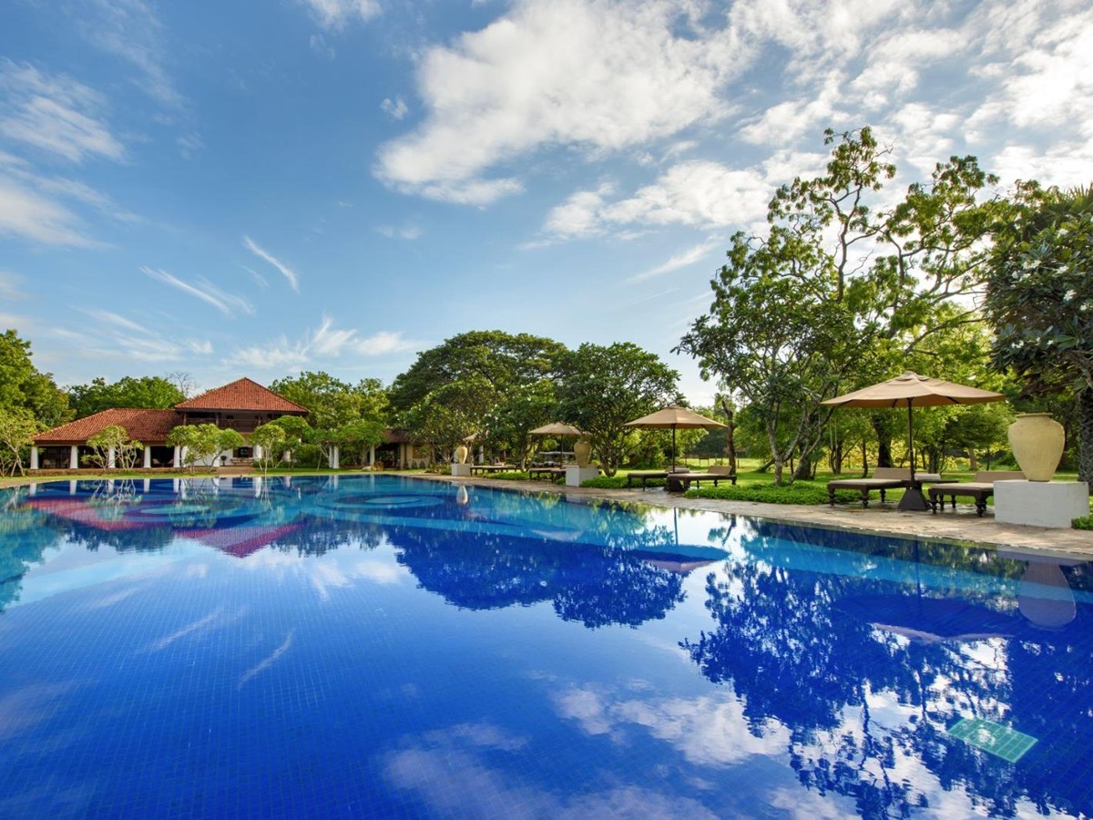 Poolside at Uga Ulagalla in the Anuradhapura region of Sri Lanka