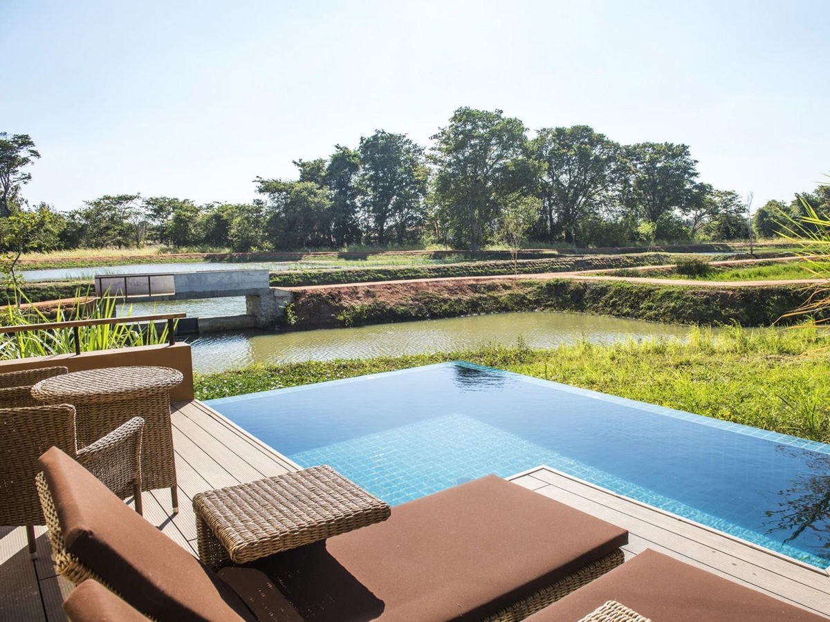 Duplex Villa pool at Water Garden Sigiriya in Sri Lanka