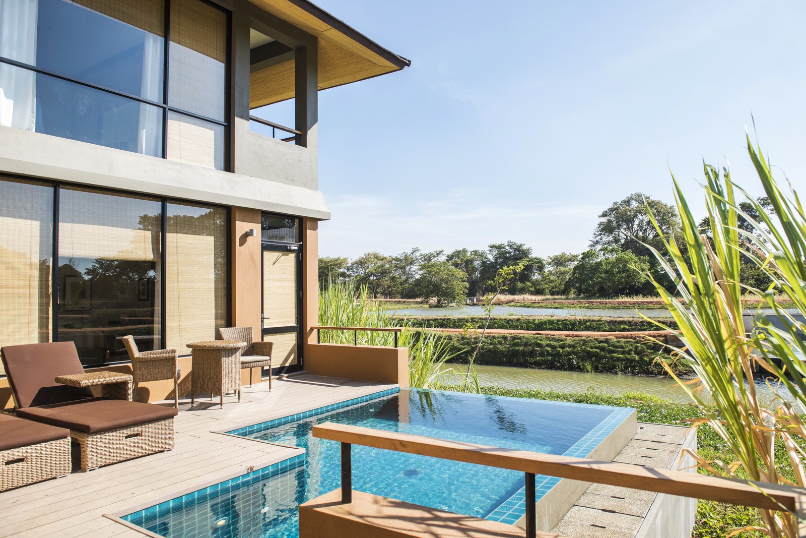 Duplex Villa pool at Water Garden Sigiriya in Sri Lanka
