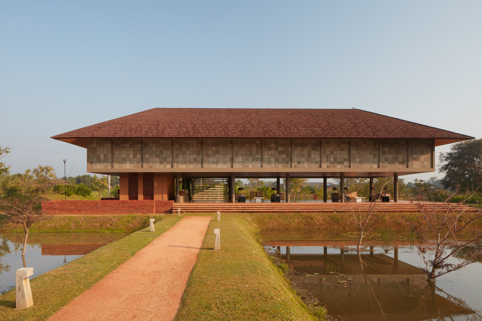 Exterior of Water Garden Sigiriya in Sri Lanka