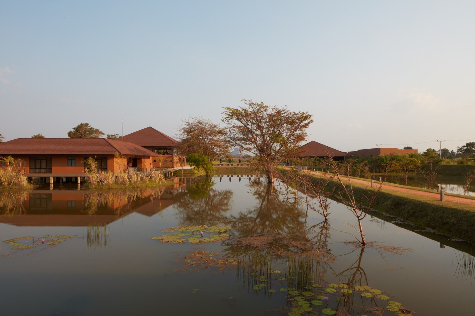 Exterior and water at Water Garden Sigiriya in Sri Lanka