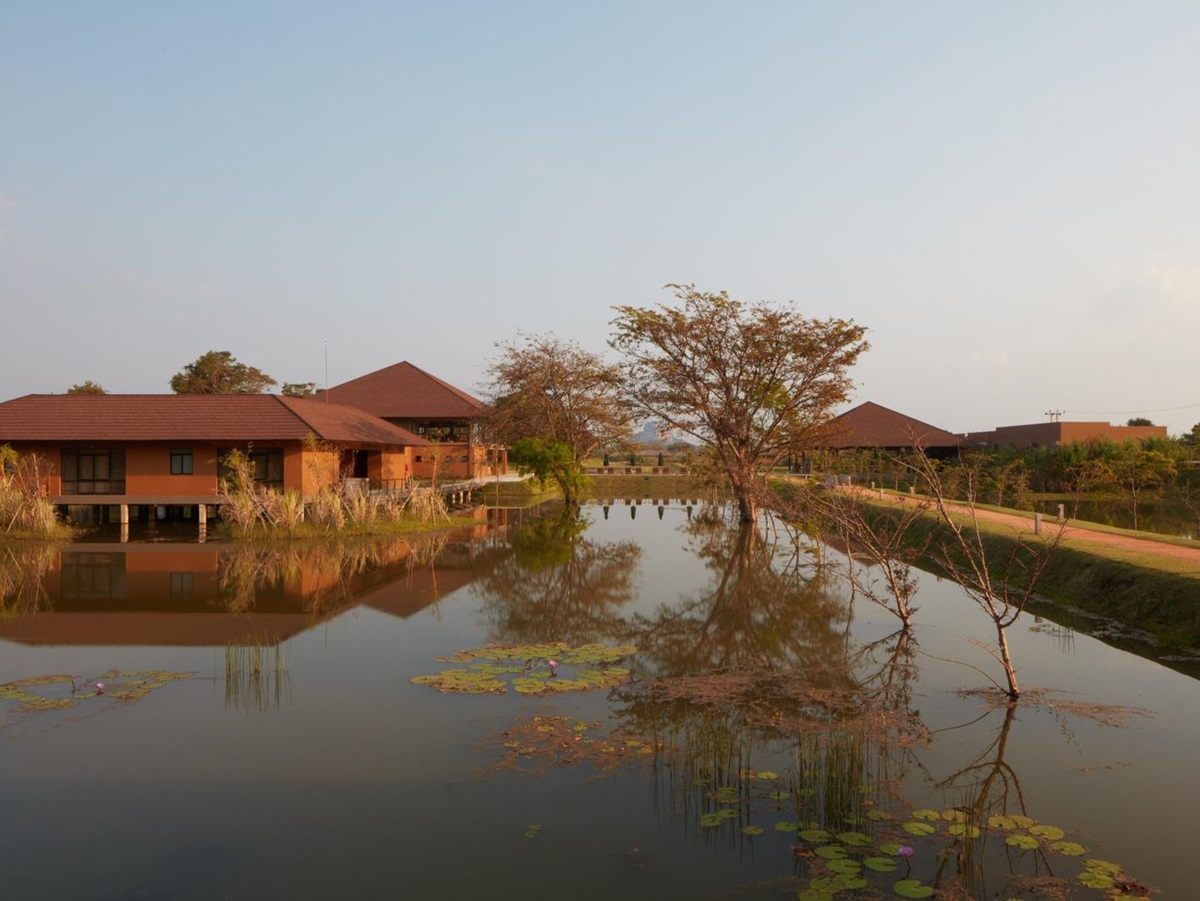 Exterior and water at Water Garden Sigiriya in Sri Lanka