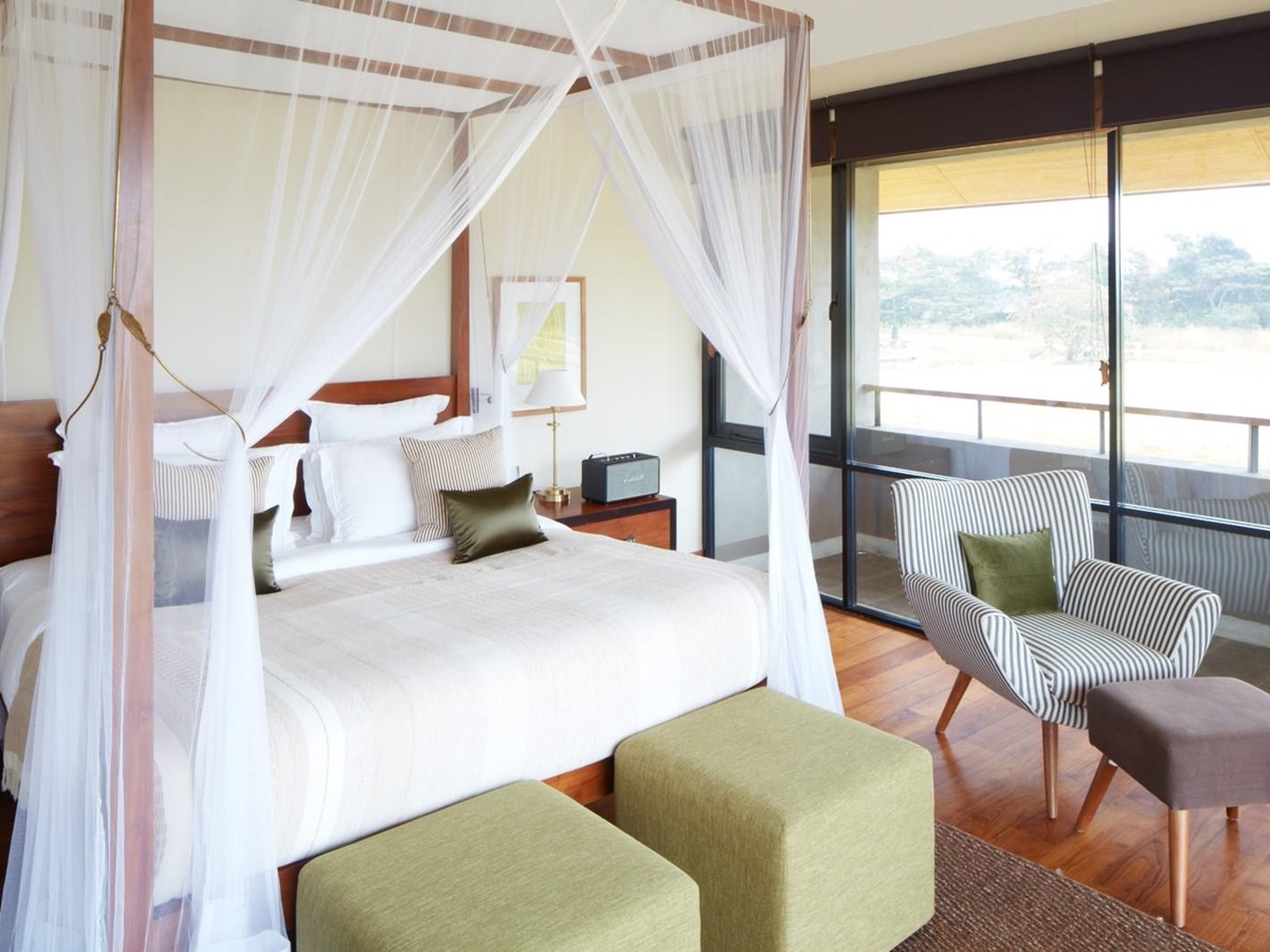 Deluxe villa interior at Water Garden Sigiriya in Sri Lanka
