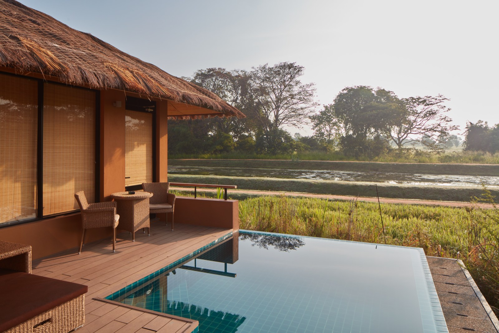 Pool at Water Garden Sigiriya in Sri Lanka