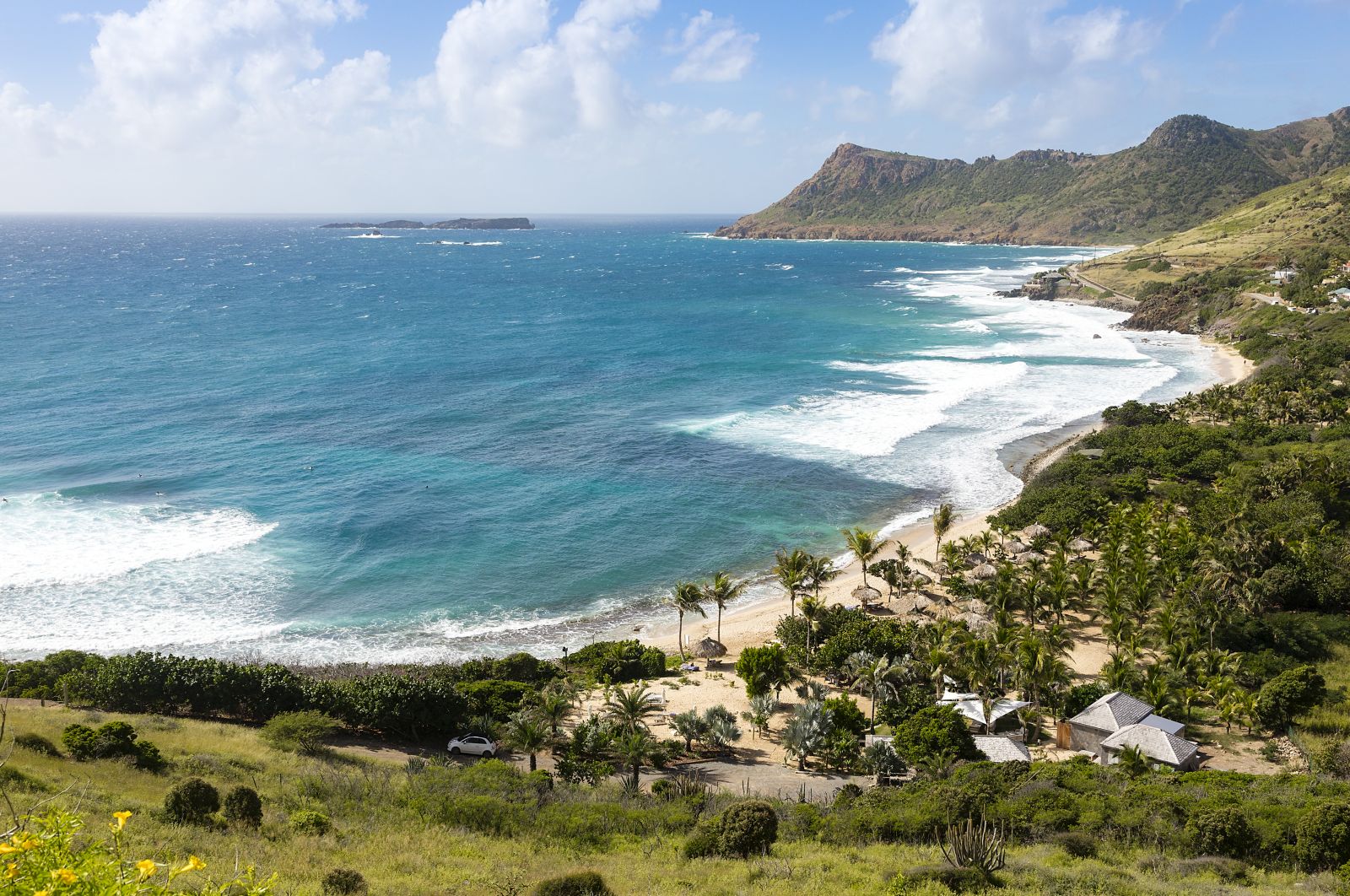 The coastline around Hotel Le Toiny
