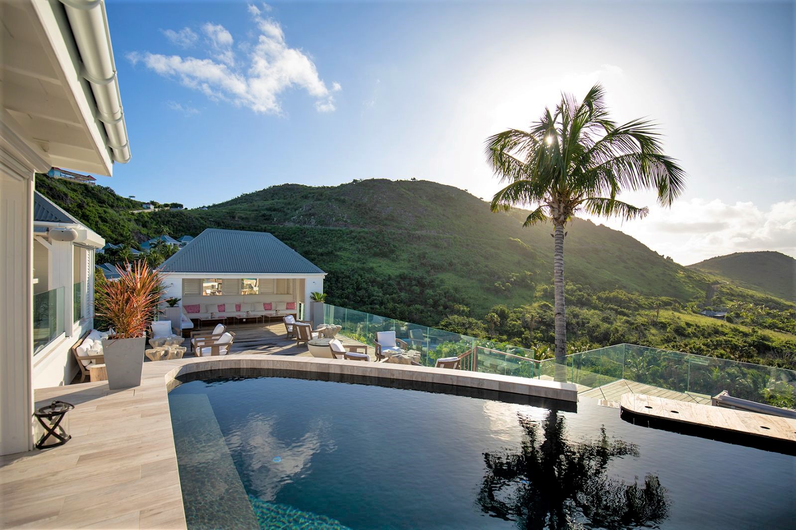 Pool and bar at Hotel Le Toiny in St Barths