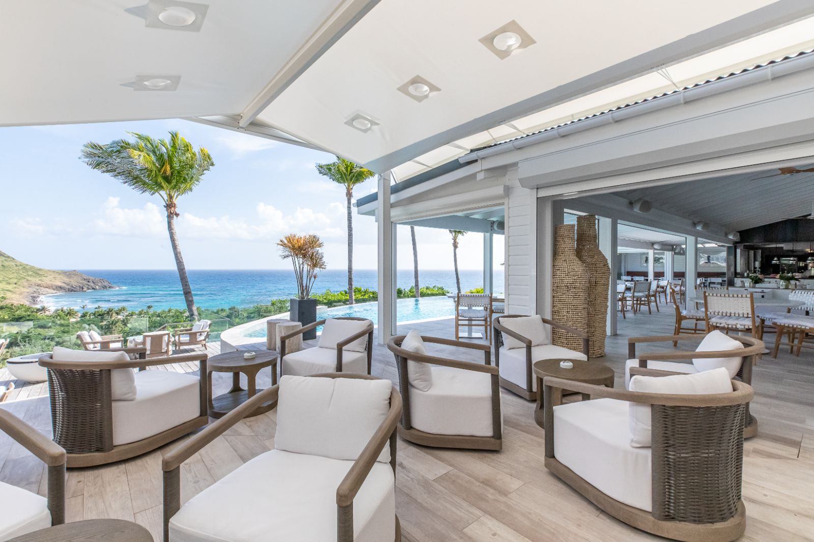 Restaurant at Hotel Le Toiny in St Barths