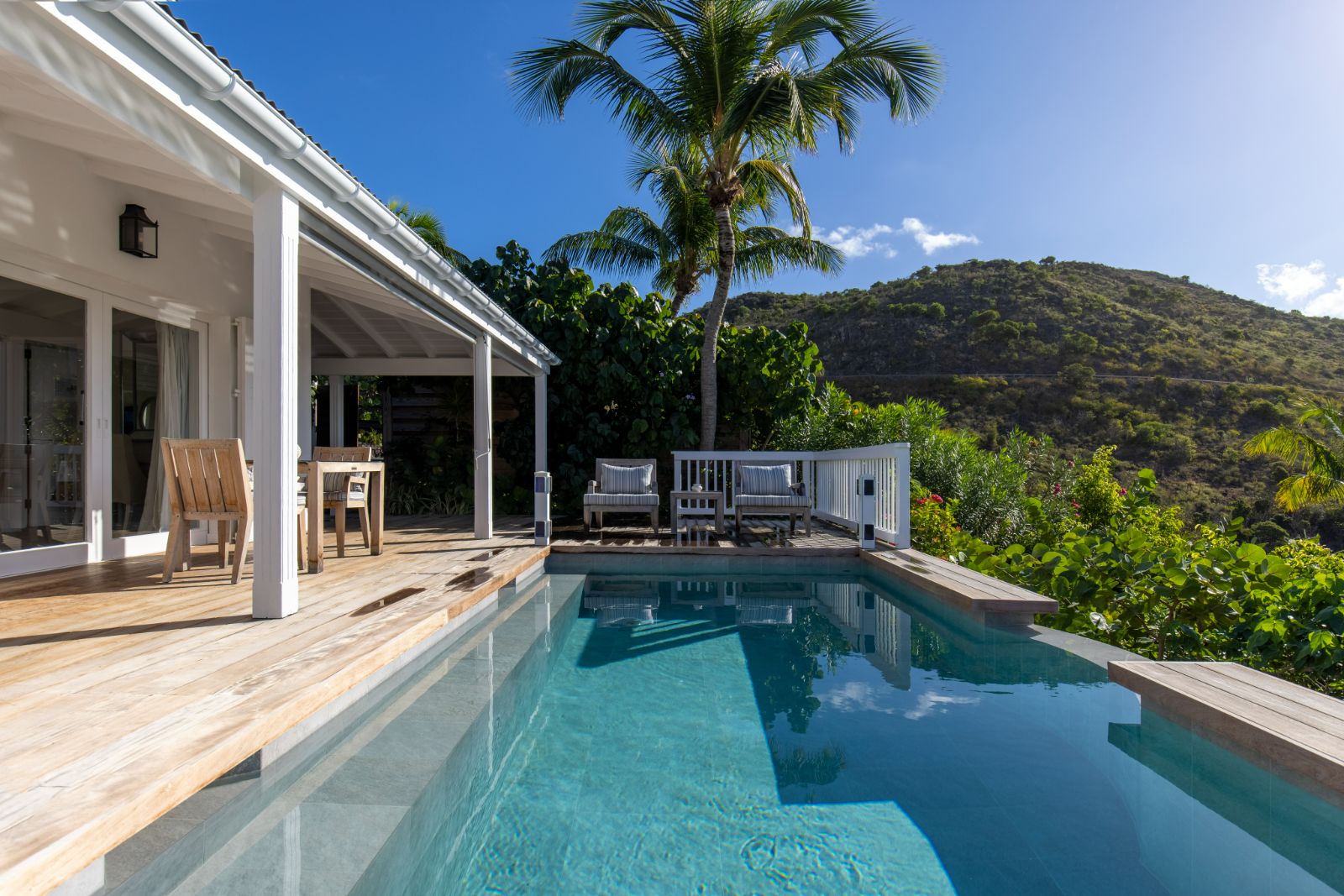Signature suite terrace and pool at Hotel Le Toiny in St Barths