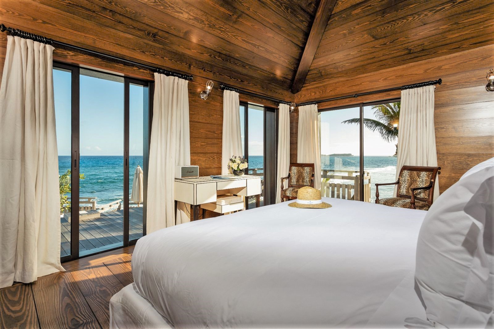 Villa Nureev bedroom at Hotel Le Toiny in St Barths