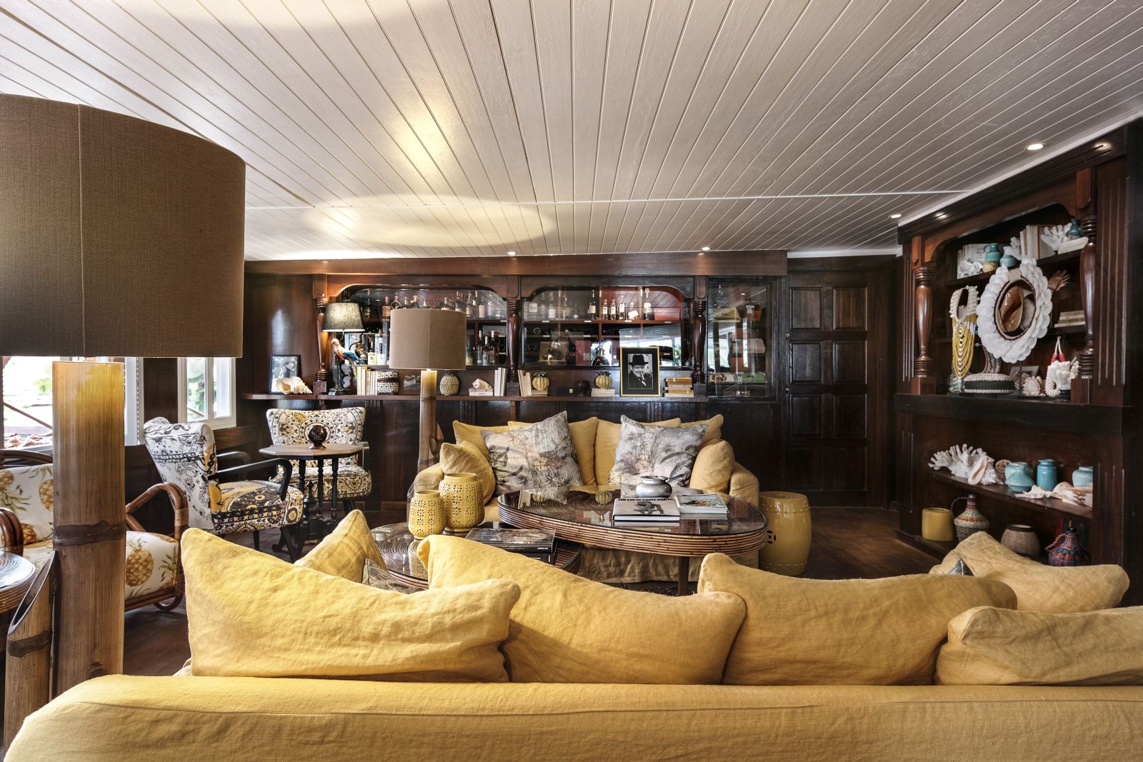 The Bar area at Villa Marie in St Barths